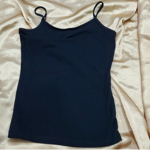 Cat & Jack Spaghetti Strap Tank Top Black Girl's XL 14/16 Layer Basic Neutral - Picture 1 of 4